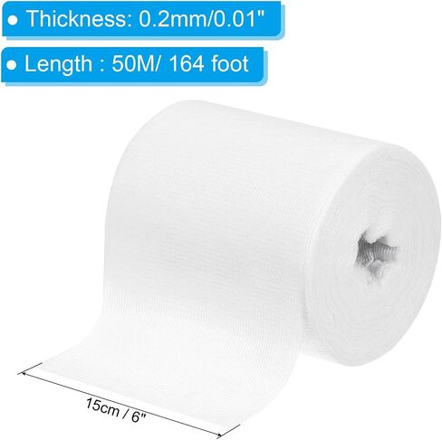 PATIKIL 12inch x 66ft Fiberglass Cloth Tape, 1pcs Polyester Fiberglass Mesh Tape Drywall Tape Polyester Fiber Tape Waterproof White 2.3oz(65g) 0.2MM for Roof Shower Walls Tiles Boat in Kuwait