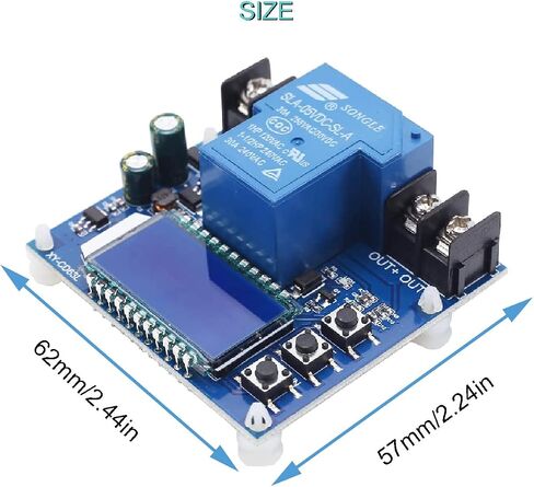مفتاح قطع الجهد المنخفض DC 6V-60V مفتاح قطع حماية الجهد المنخفض 30A وحدة حماية الجهد شاشة LCD مع كابل أحمر وأسود 16awg لبطارية ليثيوم حمض الرصاص in Saudi Arabia