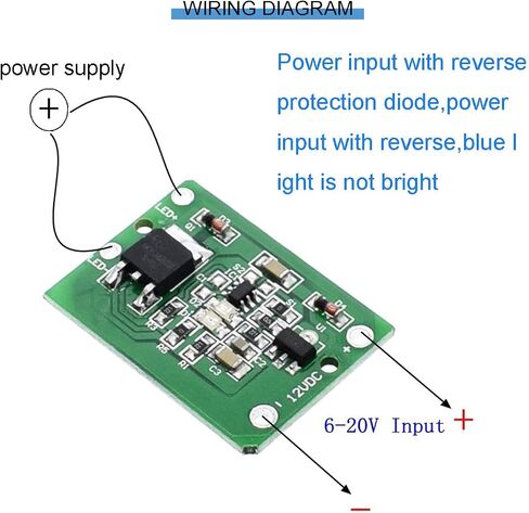 5 قطع 12 فولت وحدة استشعار مفتاح اللمس TTP223 زر الضغط وحدة مفتاح اللمس DC 6-20V 3A مع كابل للسيارات والدراجات النارية المعدلة، أضواء LED، مرآة اللمس، إلخ. in Saudi Arabia