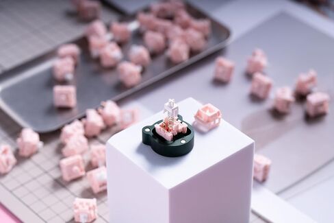 نظام الألوان الوردي الرقيق، مفاتيح لوحة المفاتيح الميكانيكية، مفتاح 3 دبابيس، مفتاح خطي مسبق التشحيم - (90 قطعة) in Kuwait