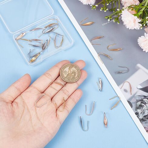 UNICRAFTALE 80Pcs Earring Hooks 316 Stainless Steel Fish Hook Earrings 1.2mm Hole Wire Earring Hooks Hypoallergenic Ear Wires Fish Hooks Earring Findings for DIY Earring Jewelry Making 20x10x4.5mm in Saudi Arabia