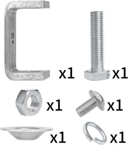 Stainless Steel Small C Clamp Set, 2 1/2 Inch Heavy Duty Metal C-clamp, Tiger Clamp G-Clamp U Clamps with Stable Wide Jaw Opening/I-Beam Design for Woodworking Mounting Welding Crafts, 6pcs in Saudi Arabia