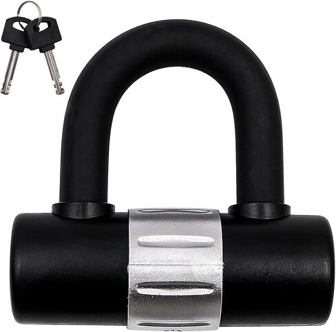 16mm Extra Thick Heavy Duty Sold Secure Padlock U Lock Comes 2 Keys - Black in Saudi Arabia