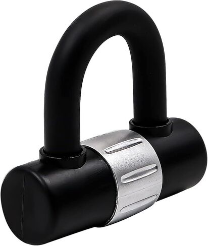 16mm Extra Thick Heavy Duty Sold Secure Padlock U Lock Comes 2 Keys - Black in Saudi Arabia