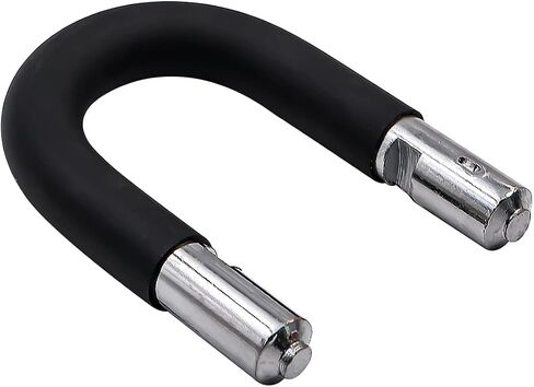 16mm Extra Thick Heavy Duty Sold Secure Padlock U Lock Comes 2 Keys - Black in Saudi Arabia