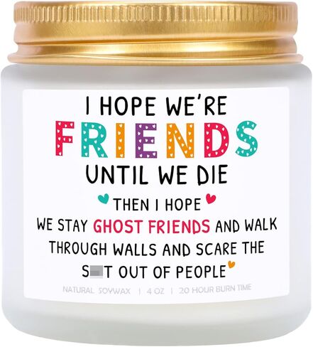 Best Friend Candles Gifts for Women, Funny Birthday Gift for Friends, Friendship Gifts for Women Friends, Sisters, BFF, Coworker, Girlfriend, Lavender Soy Candle in Saudi Arabia