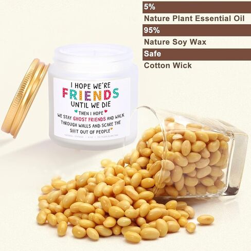 Best Friend Candles Gifts for Women, Funny Birthday Gift for Friends, Friendship Gifts for Women Friends, Sisters, BFF, Coworker, Girlfriend, Lavender Soy Candle in Saudi Arabia