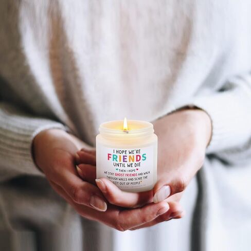 Best Friend Candles Gifts for Women, Funny Birthday Gift for Friends, Friendship Gifts for Women Friends, Sisters, BFF, Coworker, Girlfriend, Lavender Soy Candle in Saudi Arabia