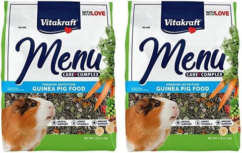 Vitakraft Menu Premium Guinea Pig Food - Alfalfa Pellets Blend - Vitamin and Mineral Fortified 5 Pound (Pack of 1) in Saudi Arabia