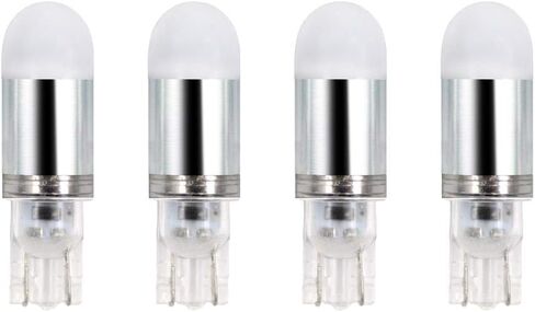 مصابيح إضاءة LED بقاعدة إسفين T5 T10 12VAC/DC 1 وات أبيض دافئ 2700K-3000K لإضاءة المناظر الطبيعية الخارجية وأضواء مسار الدرج وأضواء RV للسفر 6 عبوات in Kuwait