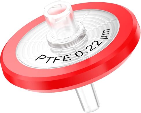 مرشح حقنة غشاء PTFE ماء 33 مم قطر 0.22um حجم المسام غير معقمة بواسطة Bioemd العلمية 10 قطعة in Saudi Arabia