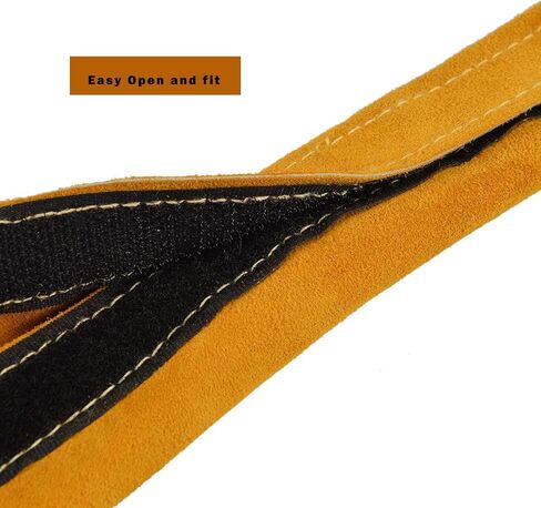 TIG Welding Torch Cable Cover/Sleeves inchzx Flame-Resistant Cowhide Leather Kevlar Stitched,MIG/Plasma Cable Sleeves Tig Cover,137 Inch (Yellow) in Saudi Arabia