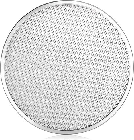 New Star Foodservice 50677 Restaurant-Grade Aluminum Pizza Baking Screen, Seamless, 12-Inch in Saudi Arabia