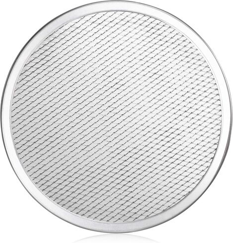 New Star Foodservice 50677 Restaurant-Grade Aluminum Pizza Baking Screen, Seamless, 12-Inch in Saudi Arabia