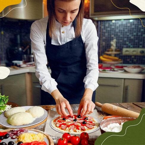 Nuogo 5 Pcs 14 Inch Pizza Pan with Holes Aluminum Mesh Pizza Screen Seamless Round Mesh Pizza Tray for Oven Nonstick Baking Pizza Sheet for Kitchen Bakery Restaurant BBQ Party Cookware Supplies in Saudi Arabia