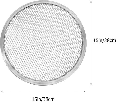 SHERCHPRY Silver Round Pizza Pan, Round Mesh Pizza Tray, Aluminum Mesh Pizza Screen, Nonstick Baking Pizza Sheet (11 Inch) in Saudi Arabia