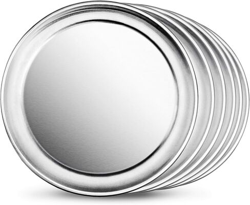 New Star Foodservice 50929 Pizza Pan/Tray, Wide Rim,Aluminum, 20 Inch, Pack of 6 in Kuwait