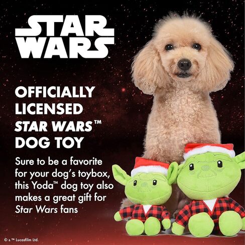 Star Wars for Pets 9" The Child Santa Plush Figure Squeak Toy | Star Wars Holiday Pet Products, Grogu Squeaky Pet Toy | Dog Chew Toy, Grogu Plush, Stuffed Toys for Dogs in Kuwait