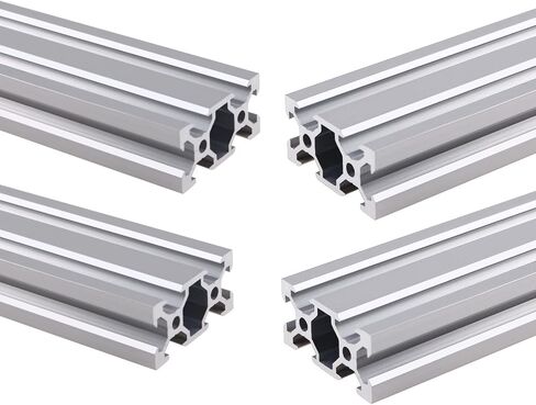 2PCS T Type 2040 Aluminum Extrusion 1000mm(39.4 inch) European Standard Anodized Linear Rail CNC 3D Printer Parts for DIY and Engraving Machine in Saudi Arabia