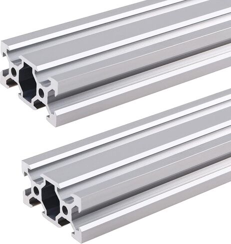 2PCS T Type 2040 Aluminum Extrusion 1000mm(39.4 inch) European Standard Anodized Linear Rail CNC 3D Printer Parts for DIY and Engraving Machine in Saudi Arabia