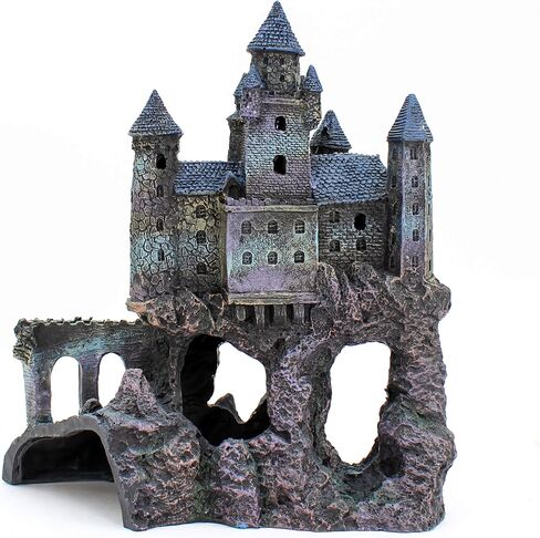 Penn-Plax Age-of-Magic Wizard’s Castle Aquarium Decoration – Safe for Freshwater and Saltwater Fish Tanks – Extra Large – Part A in Saudi Arabia