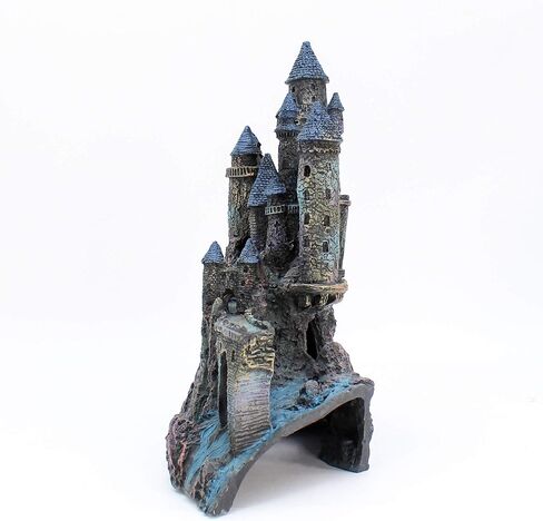 Penn-Plax Age-of-Magic Wizard’s Castle Aquarium Decoration – Safe for Freshwater and Saltwater Fish Tanks – Extra Large – Part A in Saudi Arabia