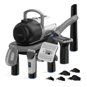 FurMe Professional Plus Pet Grooming Vacuum Kit, 5 Pet Grooming Tools, 2L Canister, Works for All Dogs, Cats, and Pet Fur