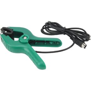 EVTSCAN Type K HVAC Temperature Pipe Clamp, Up to 25mm Clamp Jaw Opening, -40°C to 150°C, 1.5 Meter Cable with 4-Pin Connector, for Digital Multimeters, Clamp Meters, and Thermometers