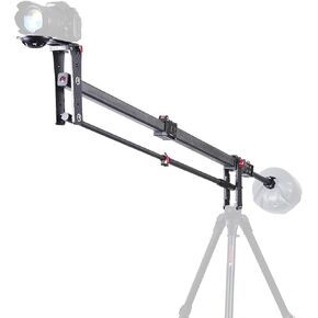 IFOOTAGE 85 inches Carbon Fiber Camera Mini Jib Crane M1 III (Hold up to 33lbs) Foldable and Extendable Jib Arm with 1/4 & 3/8 inch Quick Release Plate