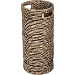 حامل مظلة KOUBOO La Jolla Rattan، مصنوع يدويًا، بني عسلي، حامل مظلة، قوي، عصي المشي، العصي، المدخل، غرفة الطين، المكتب، صينية الغمس، ديكور المنزل in Kuwait