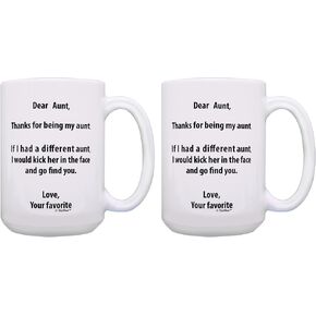 ThisWear Aunt Gifts Aunt If I Had a Different Aunt I'd Kick Her In Face Aunt Coffee Mug Aunt Coffee Cup Aunt Gift Coffee Mug Tea Cup White