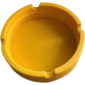 Yellow Heat Resistant Silicone Ashtray Cigarette Ash Holder for Desktop Home Ashtrays Home Décor Products