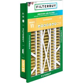 Filterbuy 20x30x5 Air Filter MERV 11 Allergen Defense (1-Pack), Pleated HVAC AC Furnace Air Filters Replacement for Honeywell Return Grille (Actual Size: 18.38 x 28.63 x 3.69 Inches)