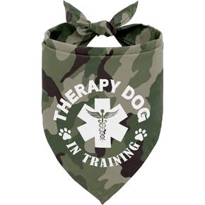 Dog Bandana, Therapy Dog in Training Dog Bandana, Dog Scarf Classical Plaid Printing, Dog Scarf Accessories, Dog Bandana Pet Scarf, Pet Scarf, Pet Scarf Accessories, Dog Bandana Gift (J11)