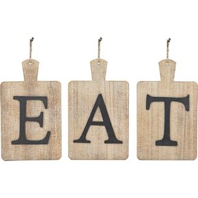 Eat Sign for Kitchen Wall Decor, Kitchen Wall Art Decor, Rustic Eat Signs for Dining Room Wall Decor, Farmhouse Kitchen Decorations for Wall 8"x13.4"