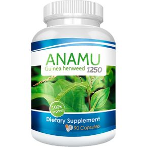 Anamu 1250 mg Organically Grown 90 Capsules petiveria alliacea