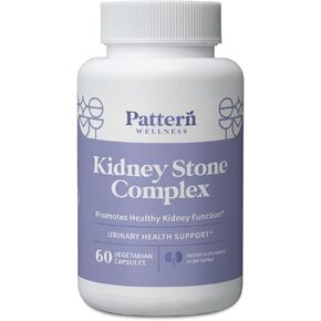 Pattern Wellness Kidney Stone Complex - Stone Breaker, Plant-Based Formula - Kidney Function Support - 3rd Party Lab Tested - Non-GMO, Vegan