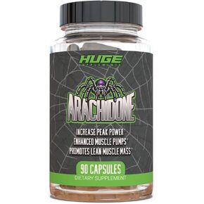 Huge Supplements Arachidone, Arachidonic Acid Supplement, Promotes Lean Mass & Increased Strength, Highest Dosed with 1500mg Per Serving, 90 Capsules