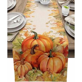 Independence Day Truck Table Runner 13x72inch Watercolor American Flag Waterproof Farmhouse Table Cloth Holiday Kitchen Dining Table Decoration for Indoor Outdoor Home Party Coffee Decor