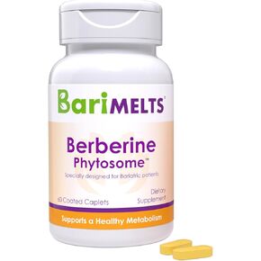 BariMelts Berberine Phytosome 550mg - 1 Month Supply (60 Caplets) - Post-Op Bariatric Berberine Supplement
