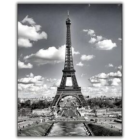 Eiffel Tower Print, Black and White Art, Eiffel Tower Wall Art, Paris Photo, France Print, Paris Art- 11x14 Poster Print