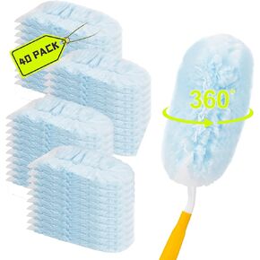 Duster Refills for Swiffer Dusters,360 Heavy Duty Refill (40 Count Refills+1Handle)
