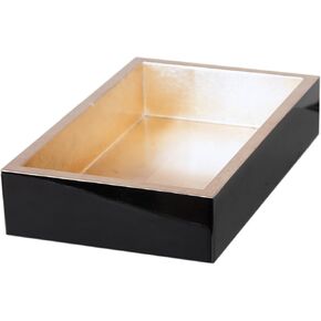 Design Design 704-08559 Black Lacquer-Gold Napkin Holder-Guest