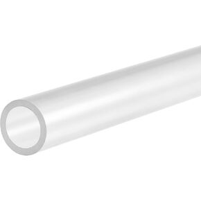 MECCANIXITY PVC Rigid Round Pipe 12mm ID 16mm OD 200mm Clear High Transparency for Water Pipe, Aquarium, Fish Tank