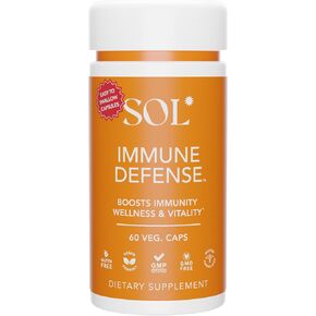 Immune Defense Supplement: Clears Allergens, Builds Strong Immune System, 15X More Powerful, Astragalus, Goto Kola, Andrographis, 60 Easy-to-Swallow Capsules, SOL Nutrition in Saudi Arabia