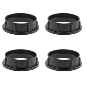 4PCS Lamp Base Fixing E27 Plastic Outer Ring Alloy Lamp Base Ring Lighting Accessories Lamp Base Snap Ring Lamp Base Shade Ring Glass Lamp Lamp Fixture Fixing Cover Black