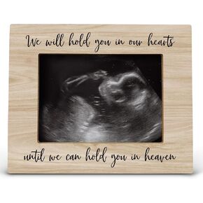 FONDCANYON We Will Hold You in Our Hearts Memorial Picture Photo Frame,Sympathy Gifts Bereavement Gifts for Loss of A Loved One,Memorial Condolences Remembrance Gifts Picture Frames (5x7 Inch Photo)