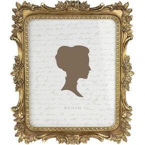 AELS 8x10 Inch Vintage Picture Frame, Elegant Luxury Antique Photo Frames with Glass Front, Photo Display, Tabletop Wall Hanging, Gift Ideas, Bronze