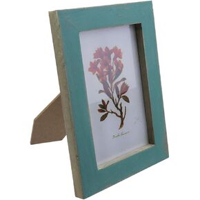 Semetall 4 x 6 Inches Picture Frames,Simple Rectangular Desktop Family Picture Photo Frame-Decorative Distressed Weathered Wooden Look,Light Green