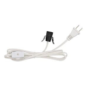 Creative Hobbies® 708N1 Single Light Replacement Clip in Lamp Cord for Christmas Village House, Pumpkin Lights, Small Objects (1)